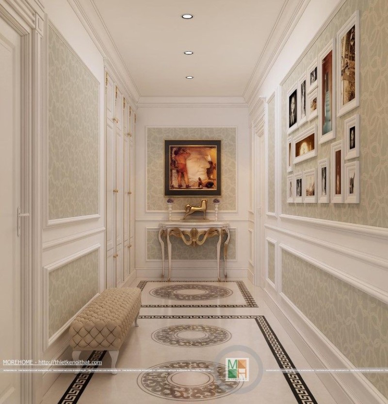 Thiết kế nội thất chung cư Royal city tân cổ điển